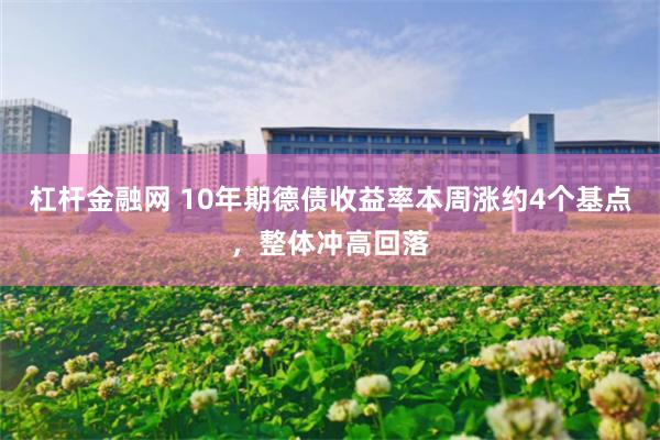 杠杆金融网 10年期德债收益率本周涨约4个基点，整体冲高回落