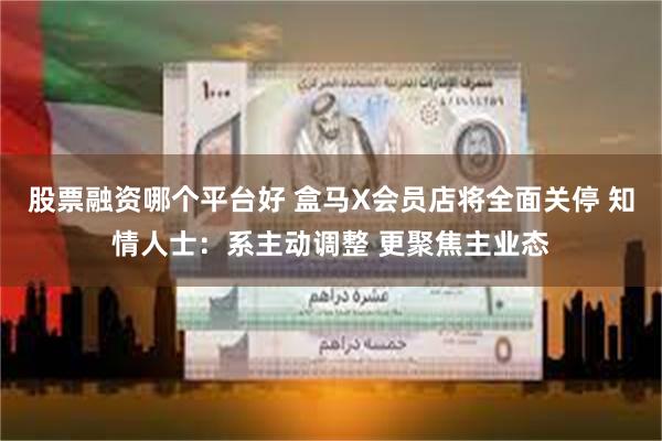 股票融资哪个平台好 盒马X会员店将全面关停 知情人士：系主动调整 更聚焦主业态