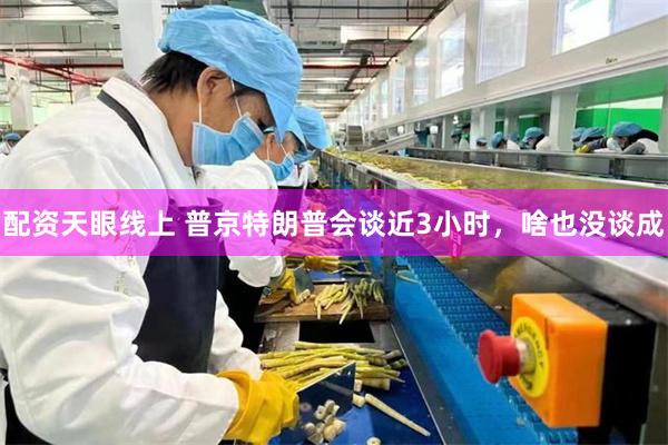 配资天眼线上 普京特朗普会谈近3小时，啥也没谈成