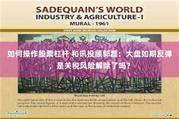 如何操作股票杠杆 和讯投顾郭磊:大盘如期反弹,是关税风险解除了吗?